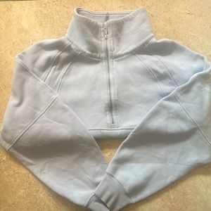 Lululemon Oversized Funnel Neck Pullover - Blue Linen
